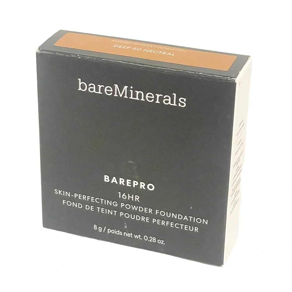 BareMinerals‎ BarePro 16HR Skin Perfecting Powder Foundation Deep 50 Neutral NEW